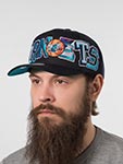 Бейсболка MITCHELL NESS арт. HP10413-CHOBLCK Charlotte Hornets NBA (черный)